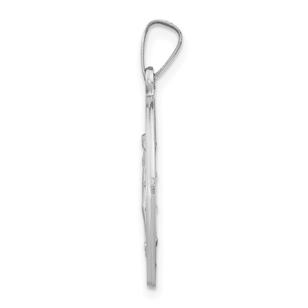 14k White Gold Miraculous Medal