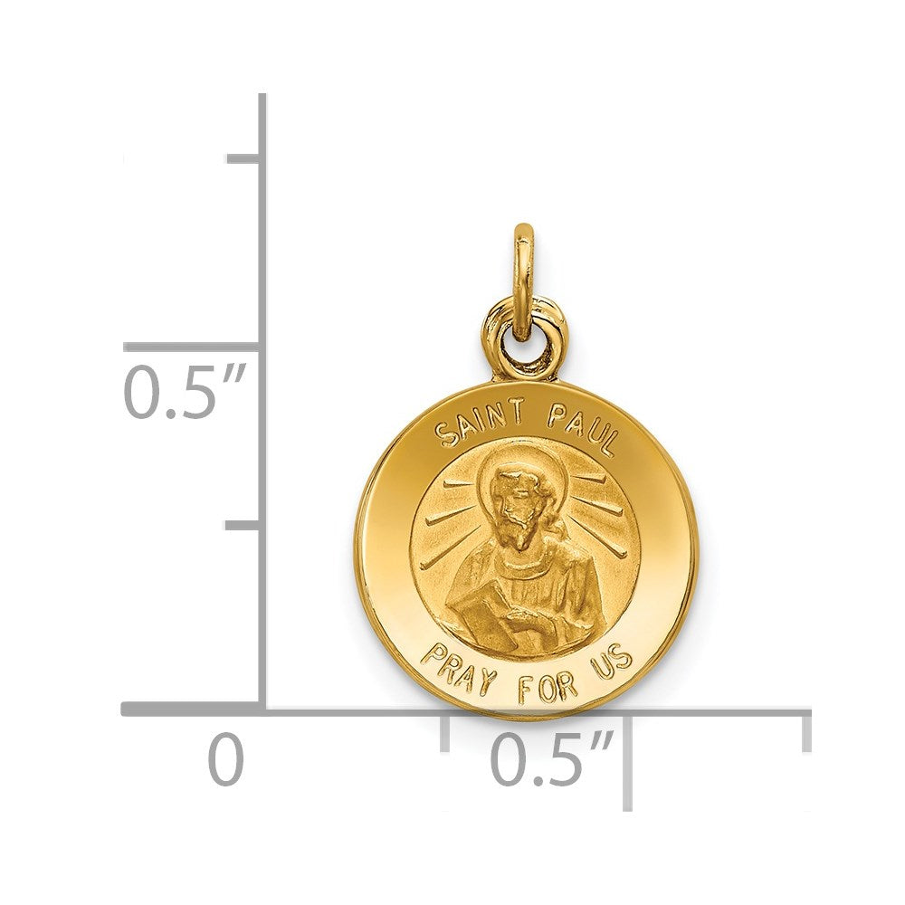 14k Saint Paul Medal Charm