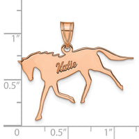 Polished Horse Name Pendant