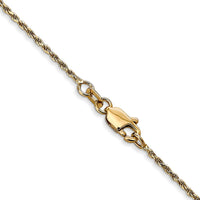 14k 1.15mm D/C Machine-made Rope Chain