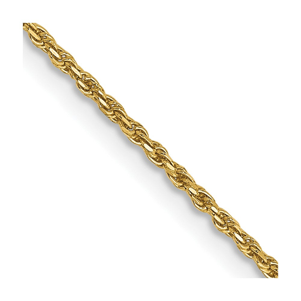 14k Yellow Gold 14k 1.15mm D/C Machine-made Rope Chain