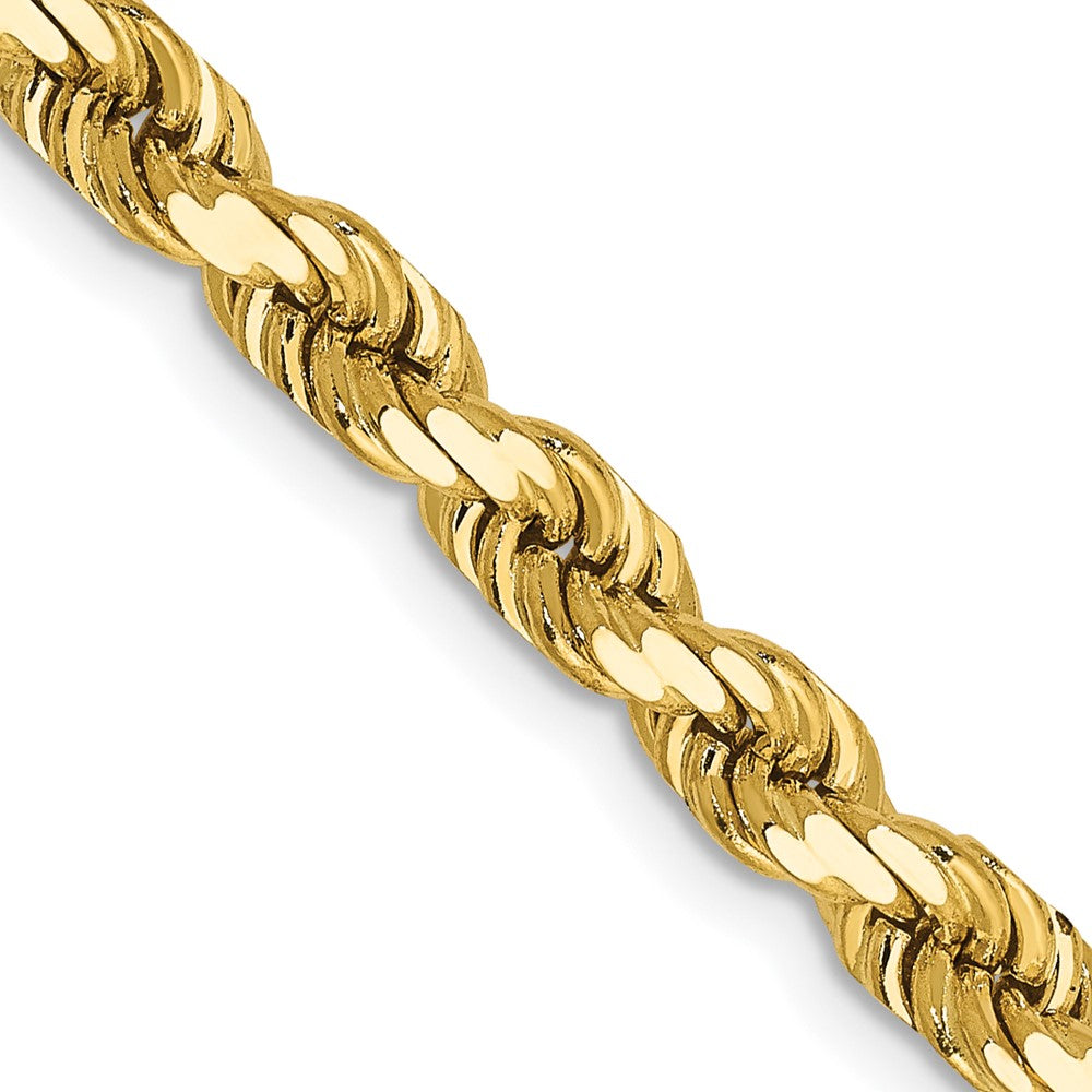 14k Yellow Gold 14k 4.5mm D/C Rope with Lobster Clasp Chain
