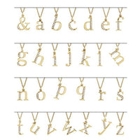 14K Yellow Gold .02 CTW Natural Diamond Lowercase Initial R 16" Necklace