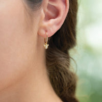 14K Yellow Gold 24 mm Endless Hoop Earrings