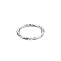 Sterling Silver Hinged Bangle 7" Bracelet 1