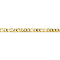 10k 4.3mm Semi-Solid Curb Link Chain