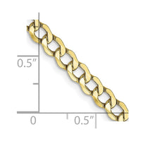 10k 4.3mm Semi-Solid Curb Link Chain