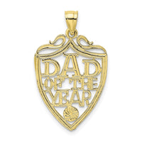 10K DAD OF THE YEAR Plaque Pendant