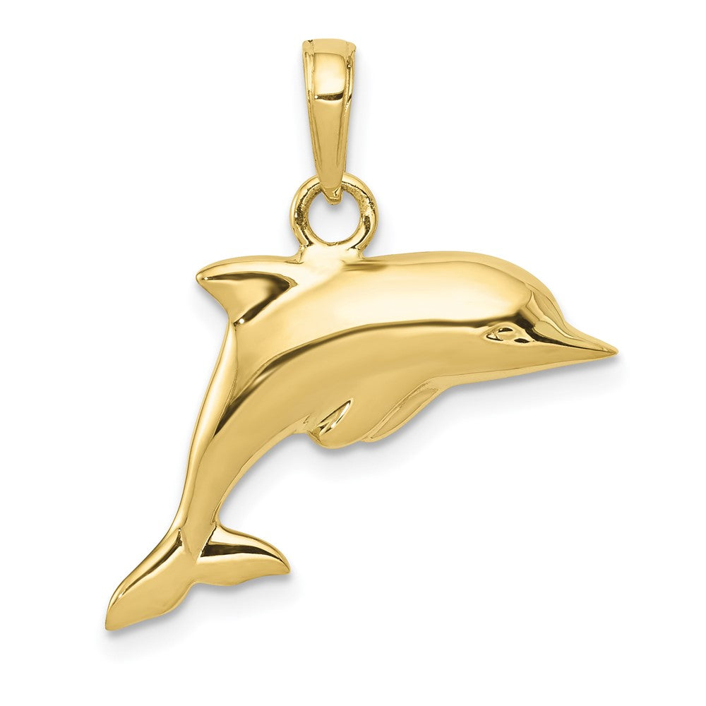 10k 3-D Dolphin Pendant 1