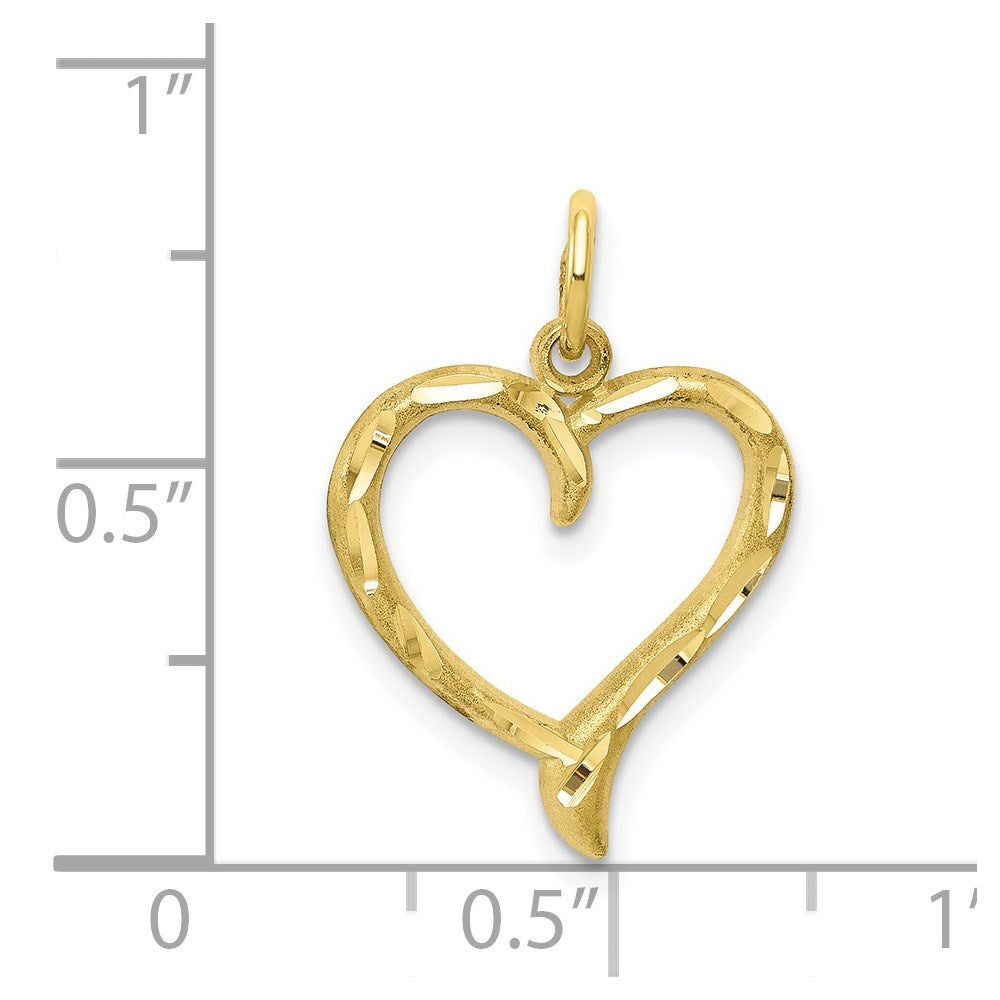 10k Heart Charm