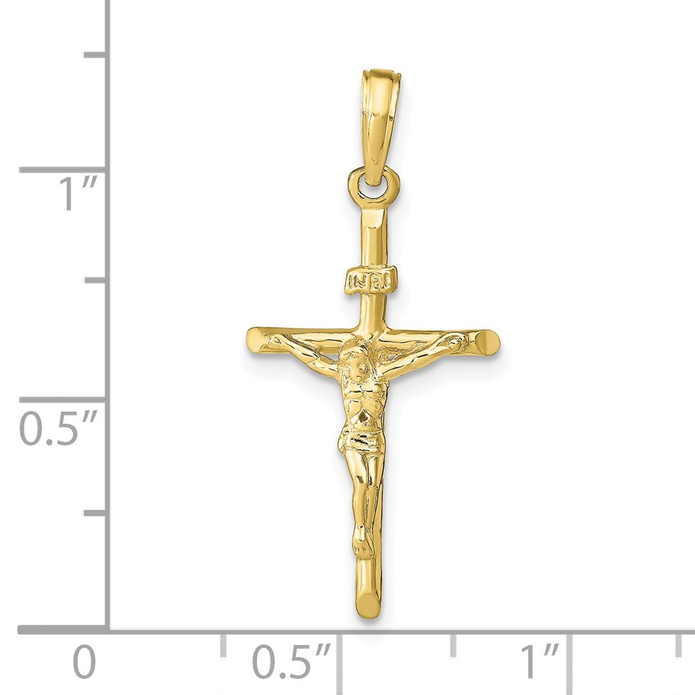 10K Stick Style Crucifix Pendant