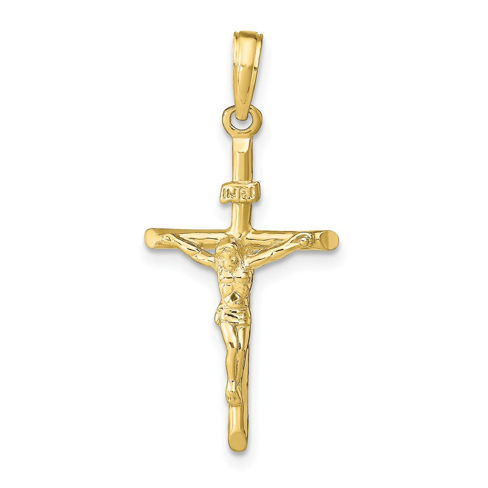 10K Stick Style Crucifix Pendant