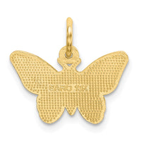 10k Butterfly Charm