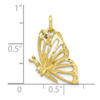 10k Butterfly Charm