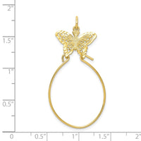 10k Filigree Butterfly Charm Holder