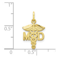 10k Solid Doctor of Medicine MD Charm