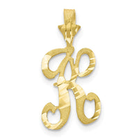 10k Initial K Pendant