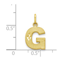 10k Initial G Charm