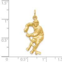 10K Hockey Player Charm