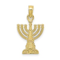 10K Menorah Pendant