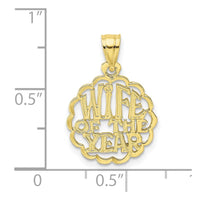 10K WIFE OF THE YEAR Pendant