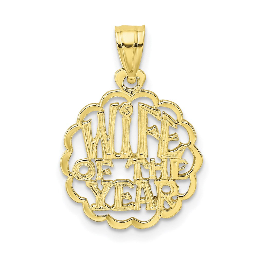 10K WIFE OF THE YEAR Pendant