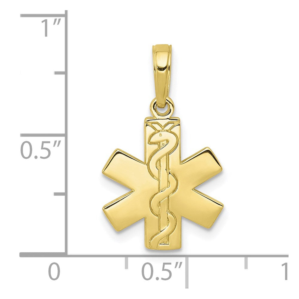 10K Paramedic/EMT Symbol Pendant
