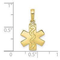 10K Paramedic/EMT Symbol Pendant