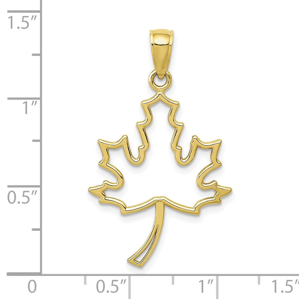 10k Maple Leaf Pendant