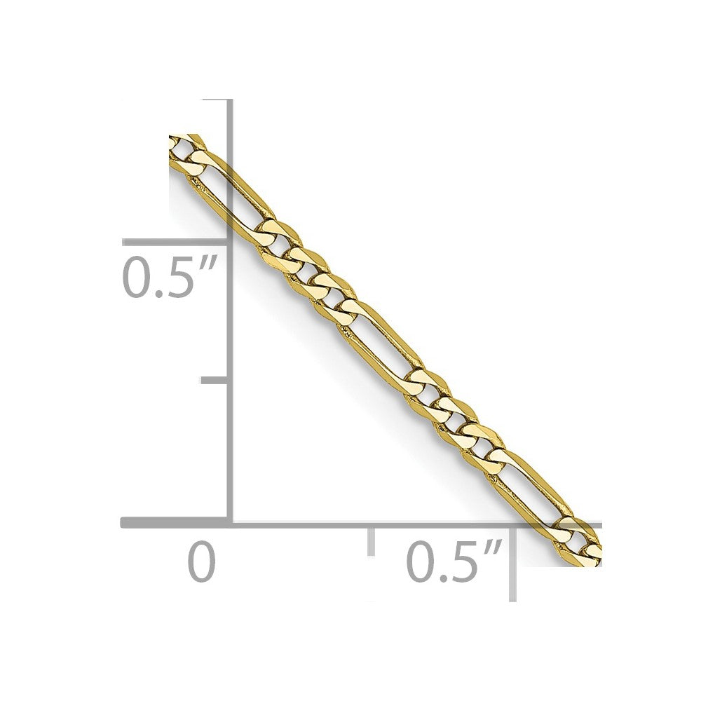 10k 1.75mm Flat Figaro Chain