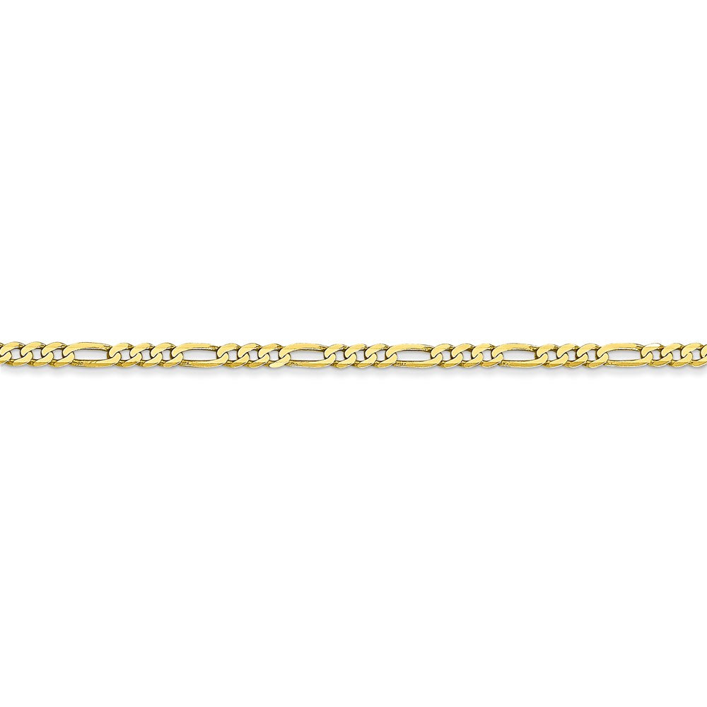 10k 2.2mm Flat Figaro Chain