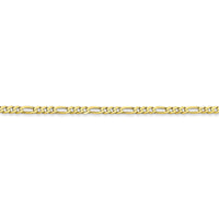 10k 2.2mm Flat Figaro Chain