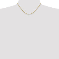 10k 2.2mm Flat Figaro Chain
