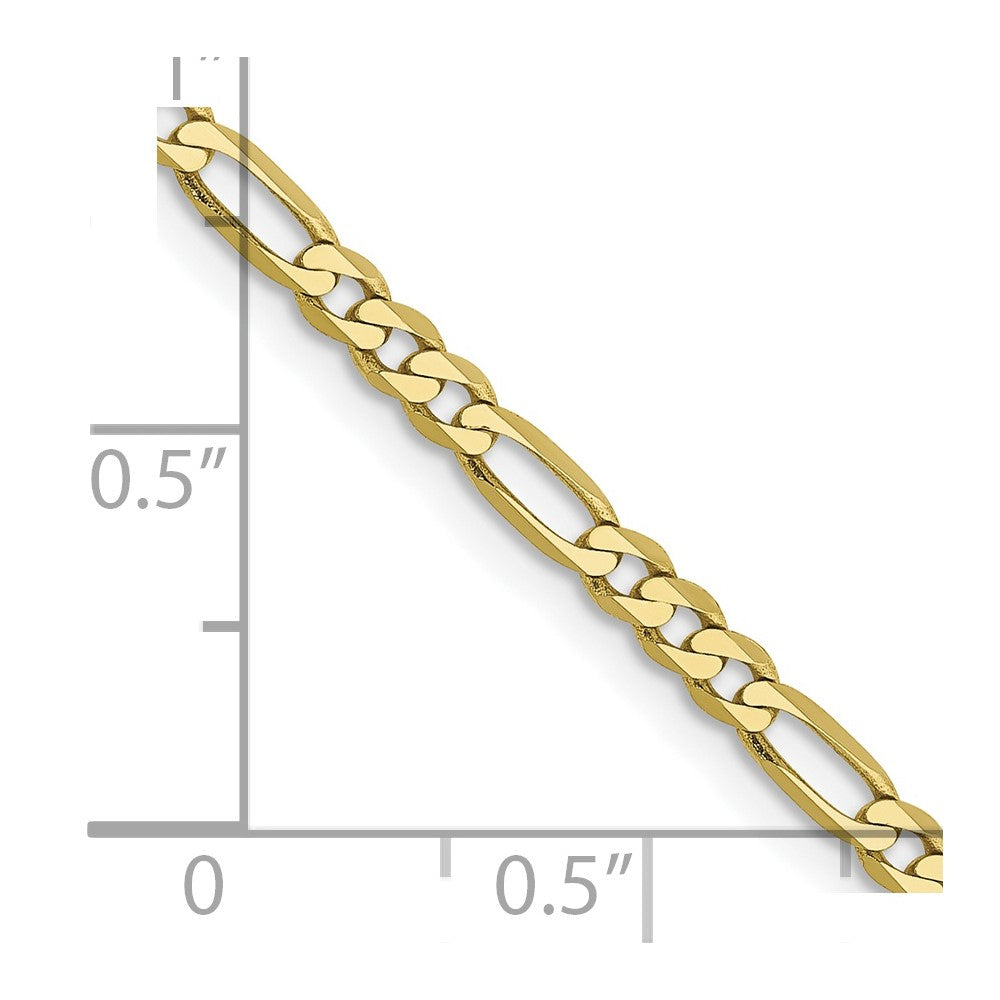 10k 2.75mm Flat Figaro Chain
