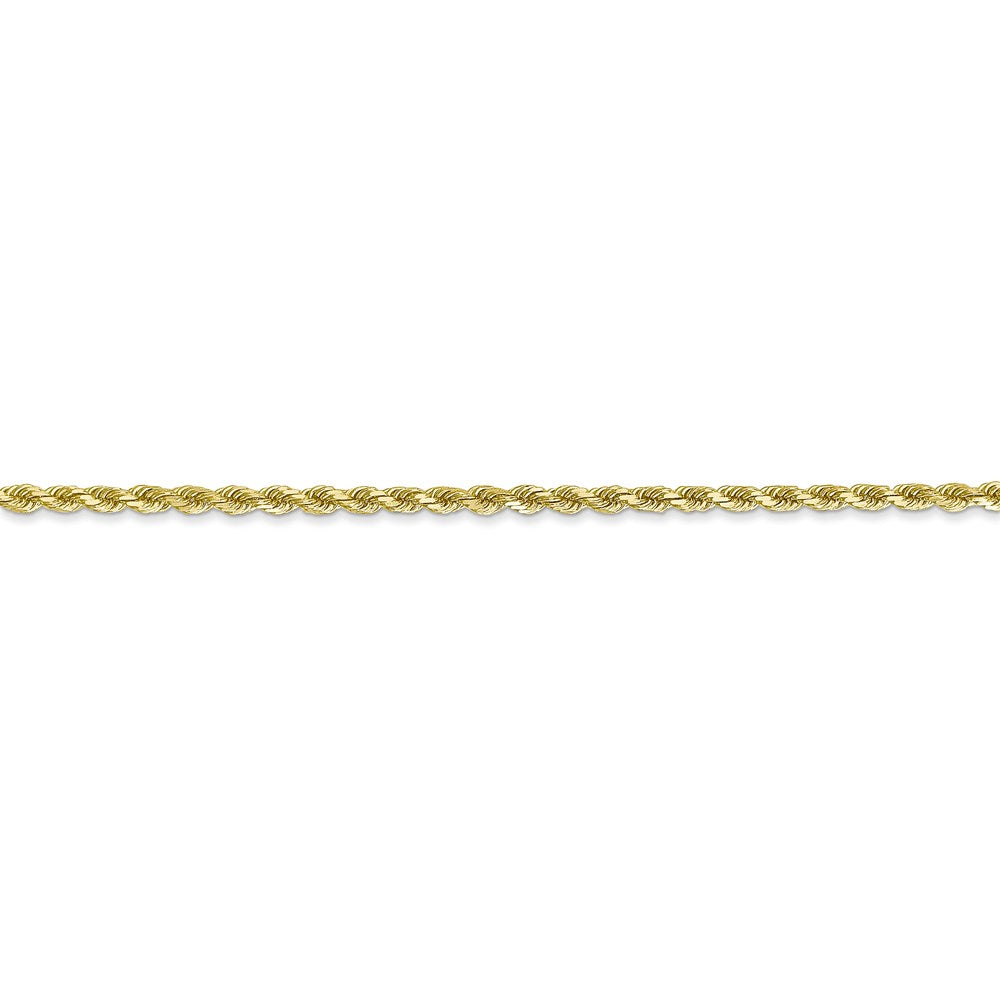 10k 2mm Diamond-cut Rope Chain
