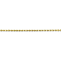 10k 2mm Diamond-cut Rope Chain