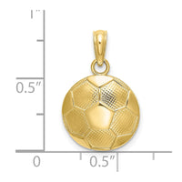 10K Soccer Ball Charm
