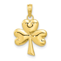 10K 3-Leaf Clover Charm