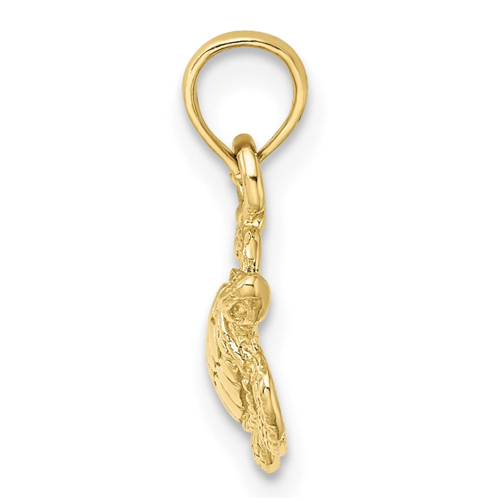 10K Textured Sea Turtle Charm 2
