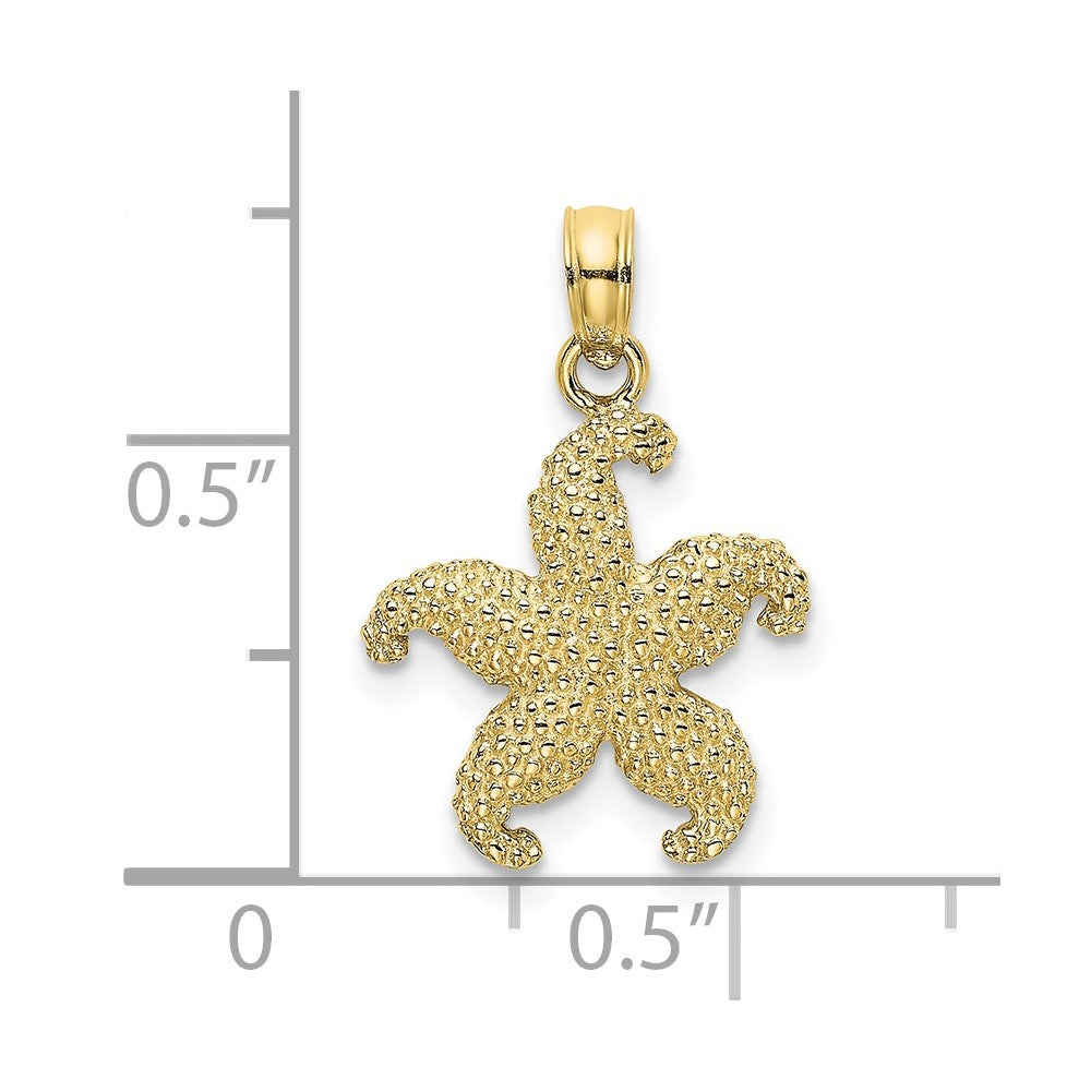 10K Puffed Starfish Charm 3