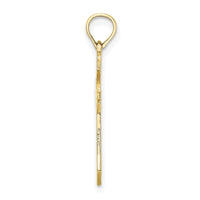 10K Filigree Cross Charm