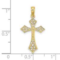 10K Filigree Cross Charm
