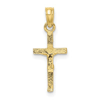 10K Mini Crucifix Charm