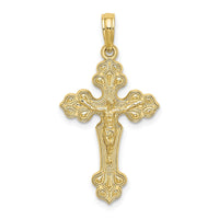10K Crucifix W/ Fancy Tips Charm