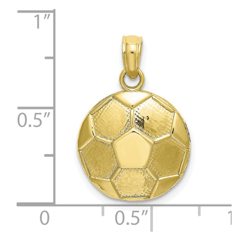10K Engraveable Soccer Ball Charm