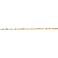 10k 1.25mm Flat Figaro Pendant Chain