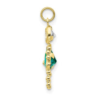 10k December Girl Birthstone Charm