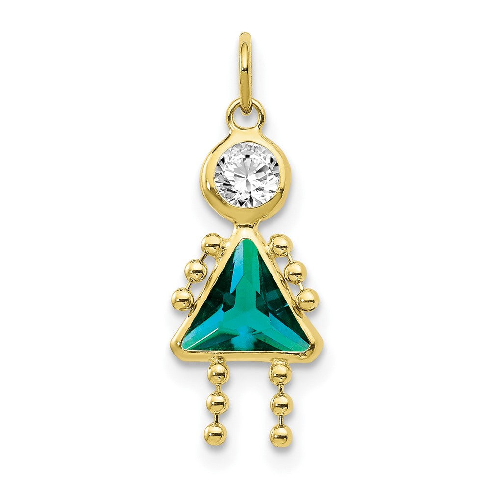 10k December Girl Birthstone Charm