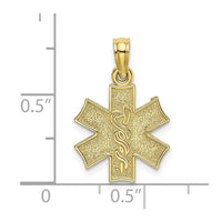 10K Medical Jewelry Symbol Pendant