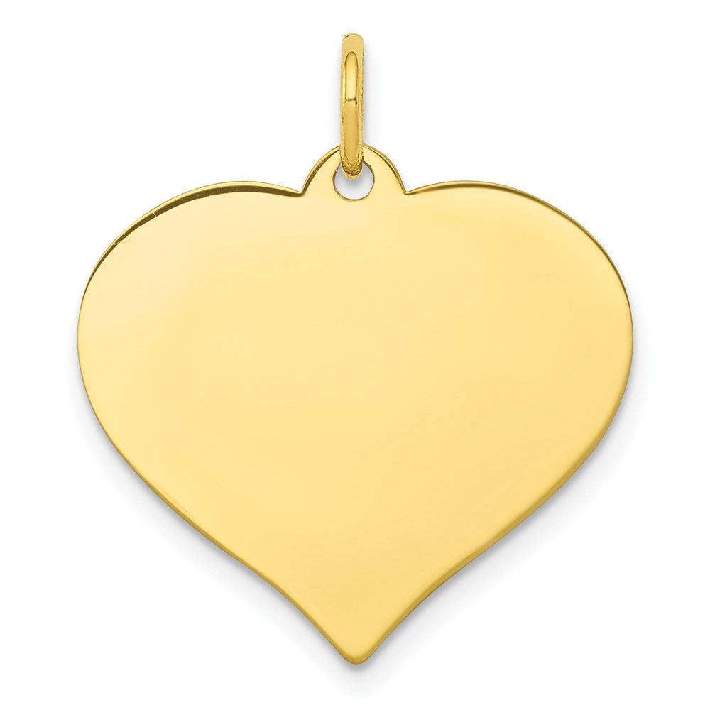 10k .013 Gauge Heart Disc Charm